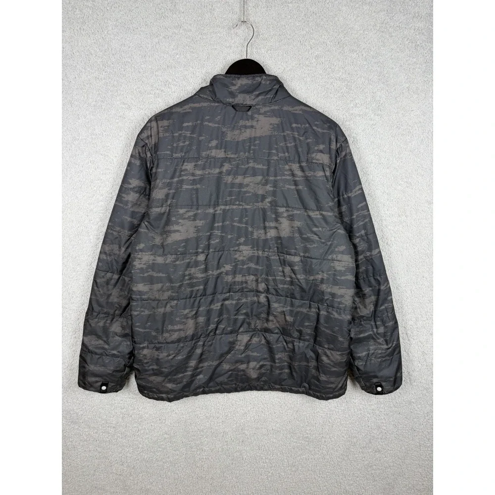 The North Face Men's Size XL Puffer Liner Jacket Black Camo‎ Full Zip Polyester